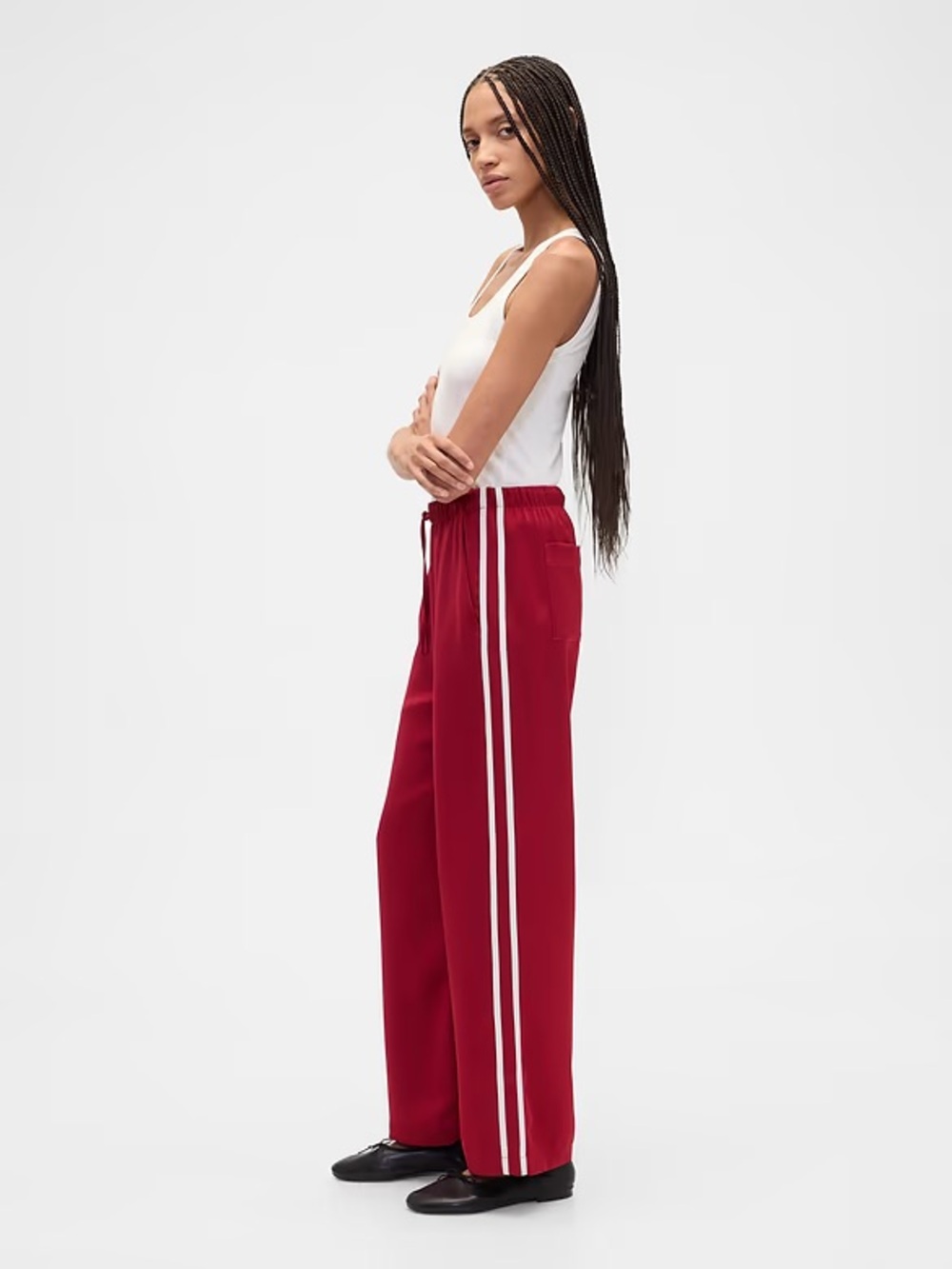 GAP Factory Satin Track Pants